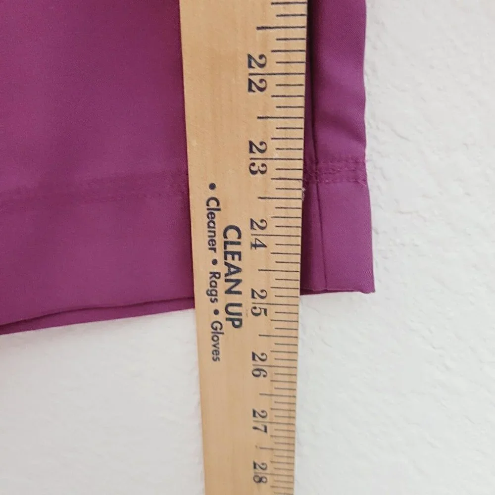 L.L. Bean Sz 16 Capri Pants Berry Purple Outdoors Hiking Camping Breathable EUC